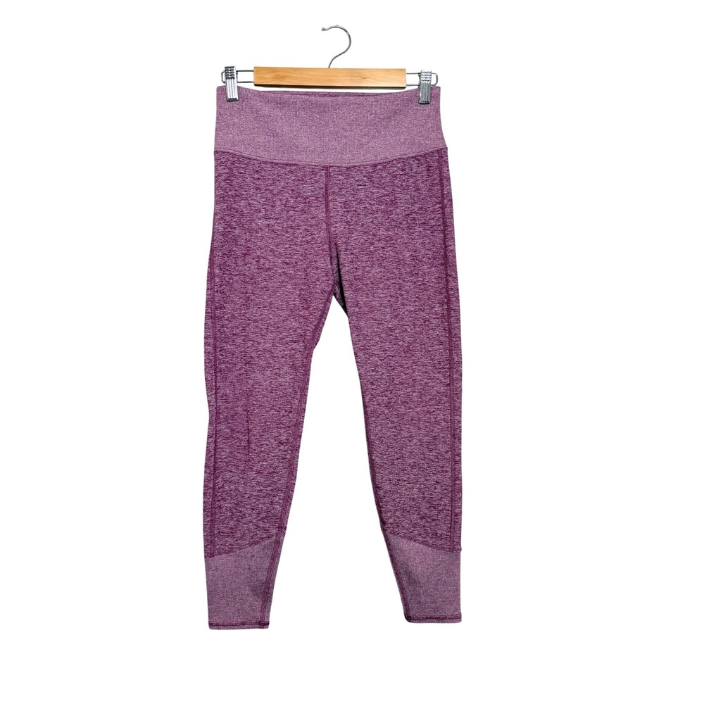 Alo Yoga Alosoft High Waist Lounge Leggings Heathered Purple Pink Womens Large